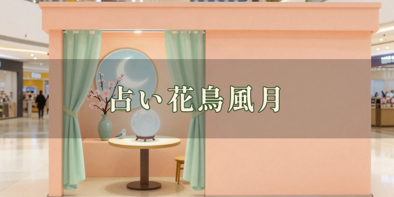 占い花鳥風月 つかしん店｜グンゼタウンセンターつかしんのひがしまち1階で、四柱推命や西洋占星術、手相、タロットなどを使って鑑定してもらえる占いコーナー