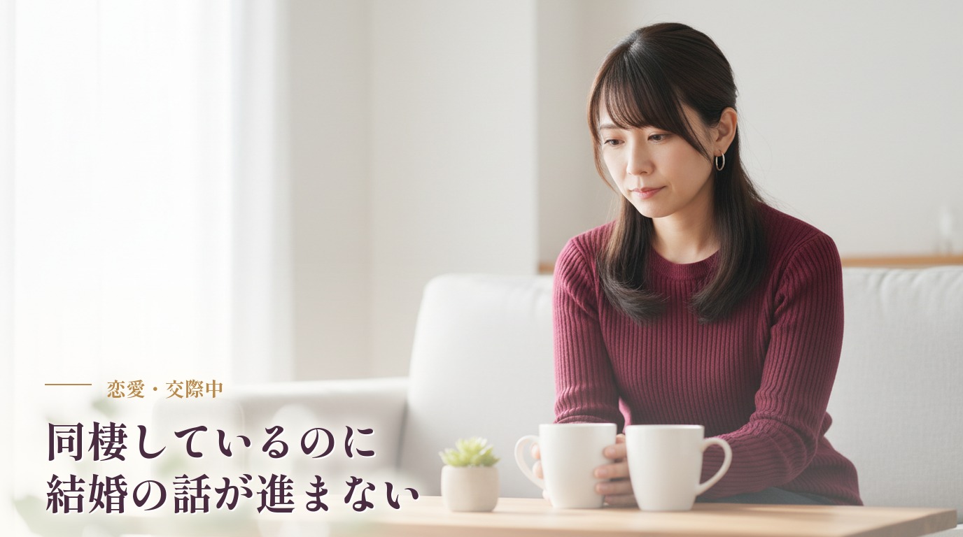 同棲しているのに結婚の話が進まない。ずるずる続く関係に迷ったら