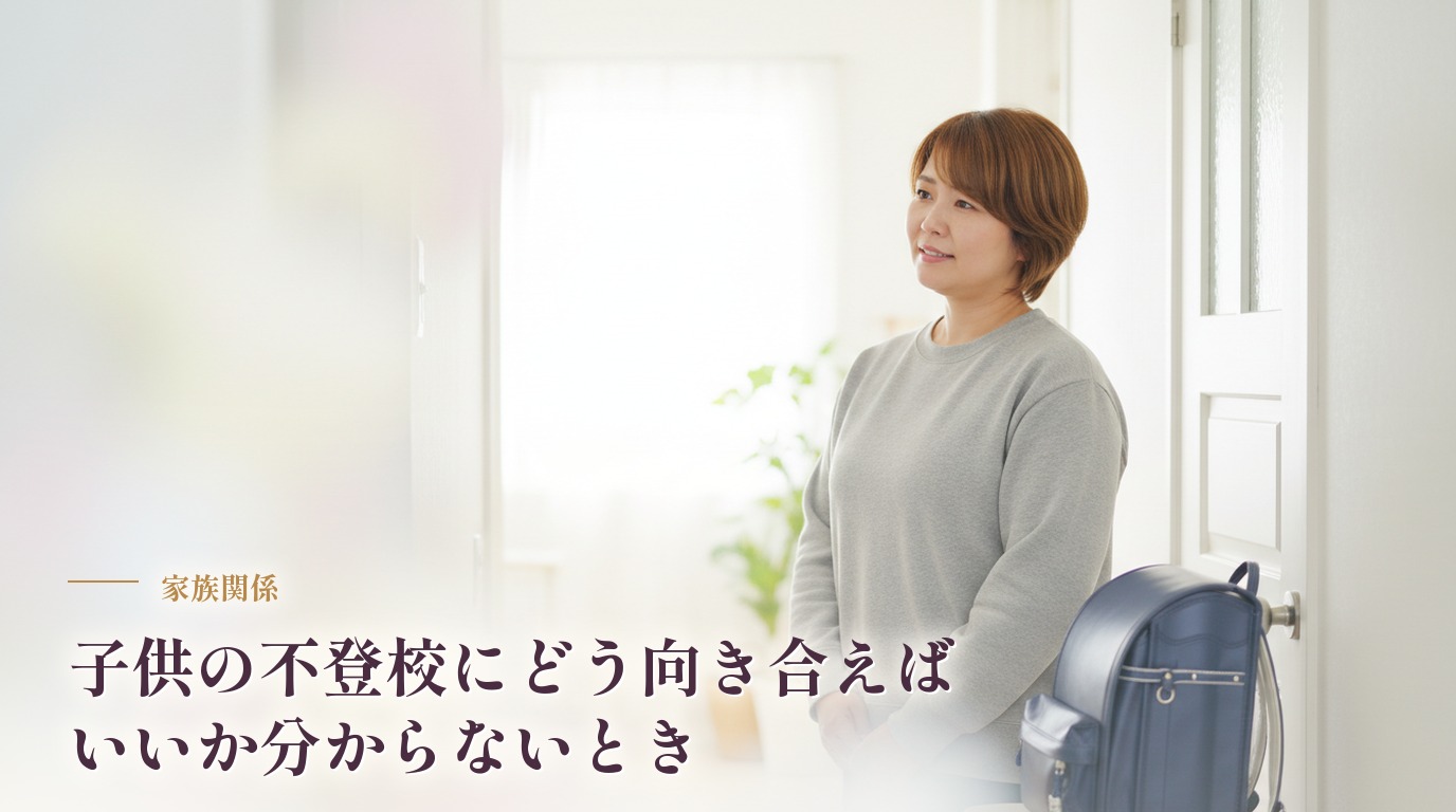 子供の不登校にどう向き合えばいいか分からないとき