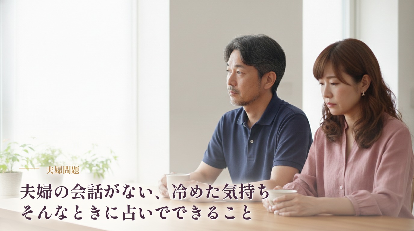 夫婦の会話がない、気持ちが冷めた…そんなときに占いでできること