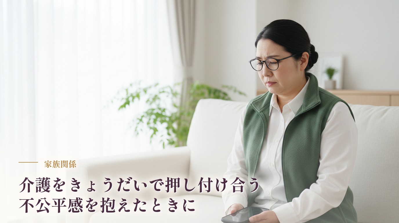 介護をきょうだいで押し付け合う…不公平感を抱えたときに
