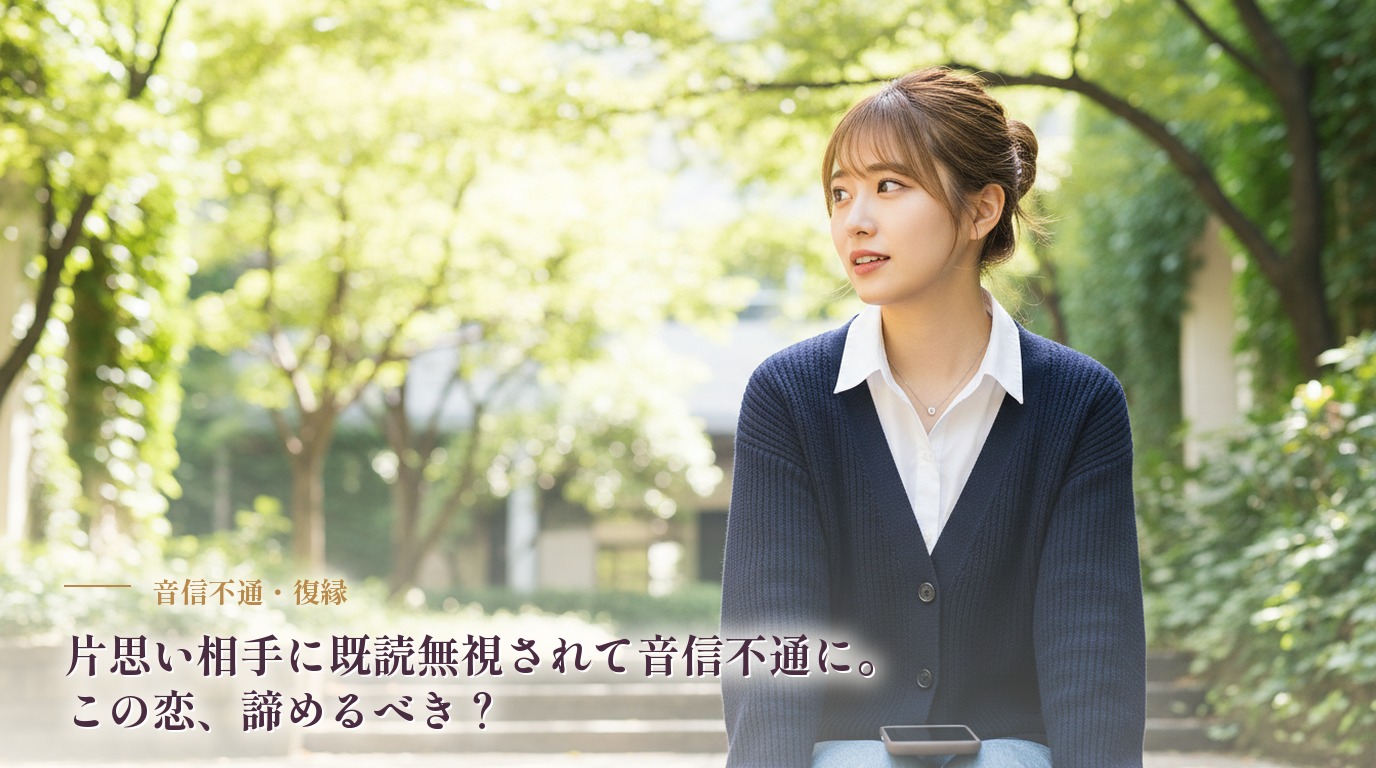 片思い相手に既読無視されて音信不通に。この恋、諦めるべき？