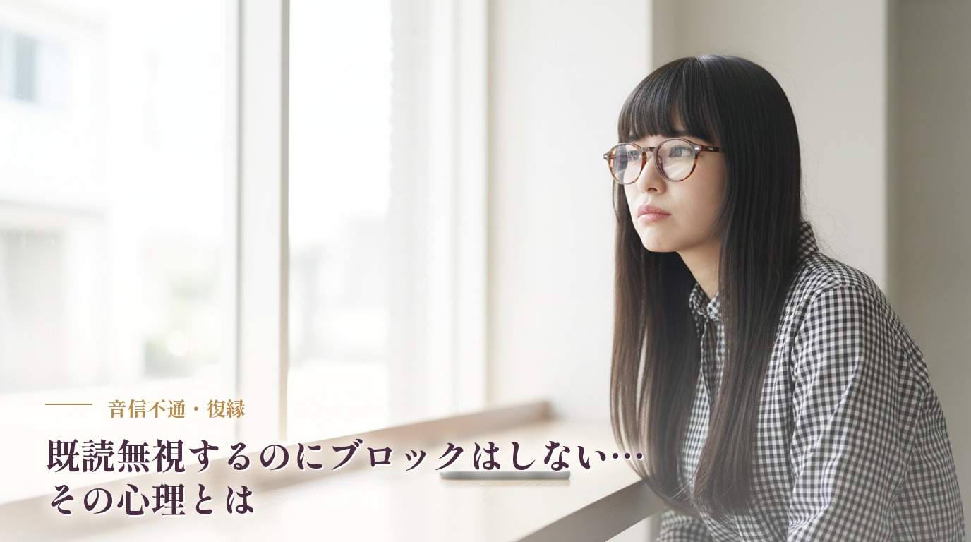 既読無視するのにブロックはしない…その心理とは