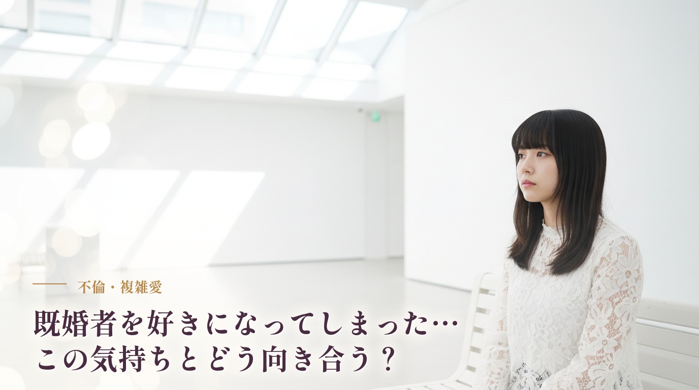 既婚者を好きになってしまった…この気持ちとどう向き合う？