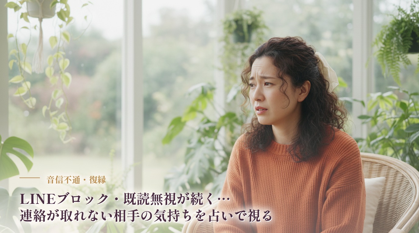 LINEブロック・既読無視が続く…連絡が取れない相手の気持ちを占いで視る