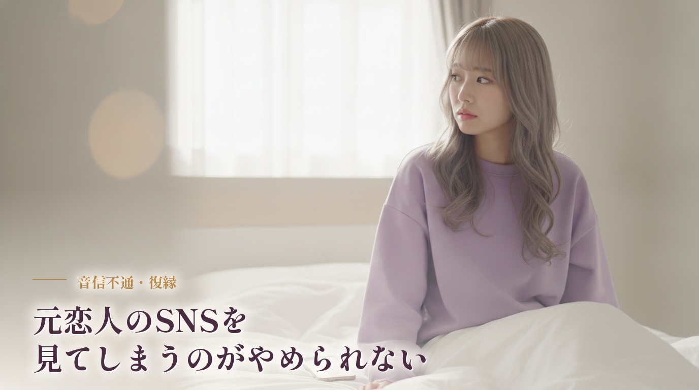 元恋人のSNSを見てしまうのがやめられない。この未練と向き合うには