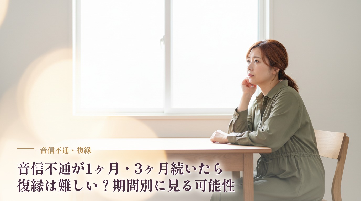 音信不通が1ヶ月・3ヶ月続いたら復縁は難しい？期間別に見る可能性