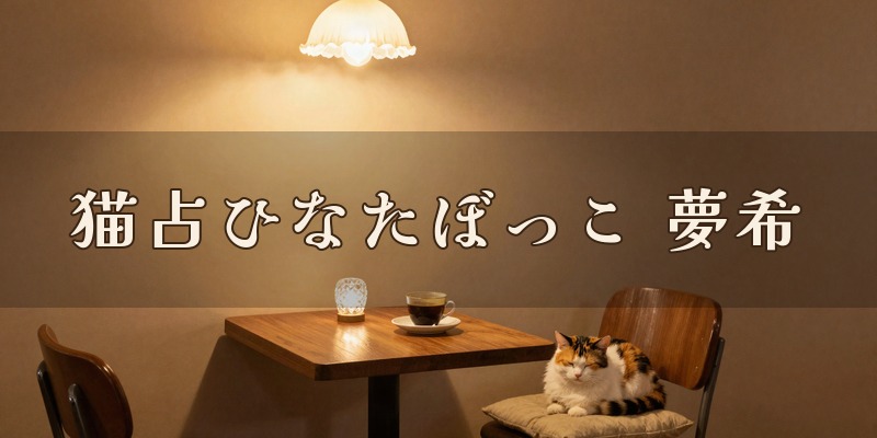 猫占ひなたぼっこ 夢希｜燕市宮町の喫茶軽食ルーム217で、木曜の夜に鑑定する占い師