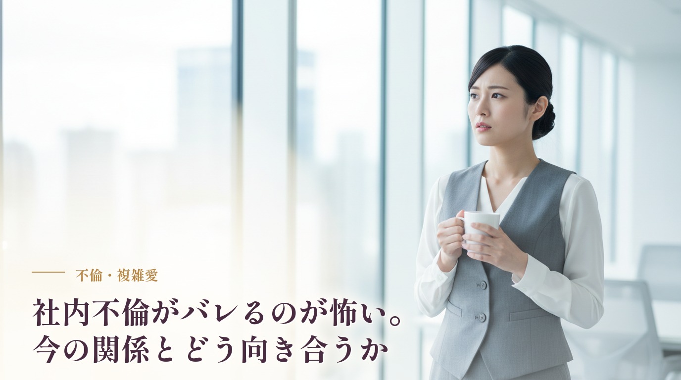 社内不倫がバレるのが怖い。今の関係とどう向き合うか