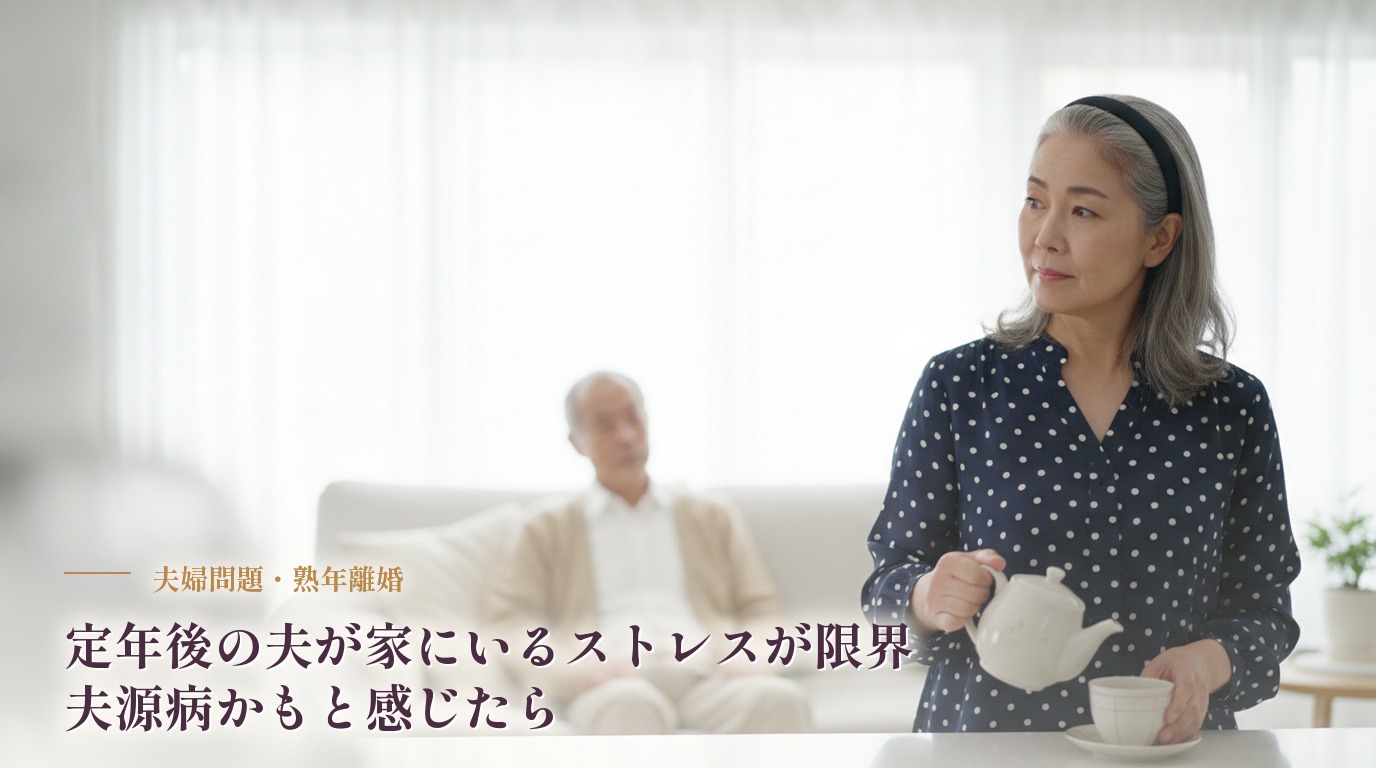 定年後の夫が家にいるストレスが限界…夫源病かもと感じたら