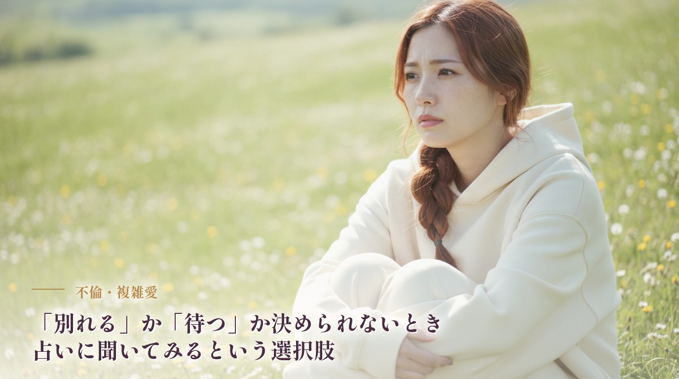 「別れる」か「待つ」か決められないとき、占いに聞いてみるという選択肢