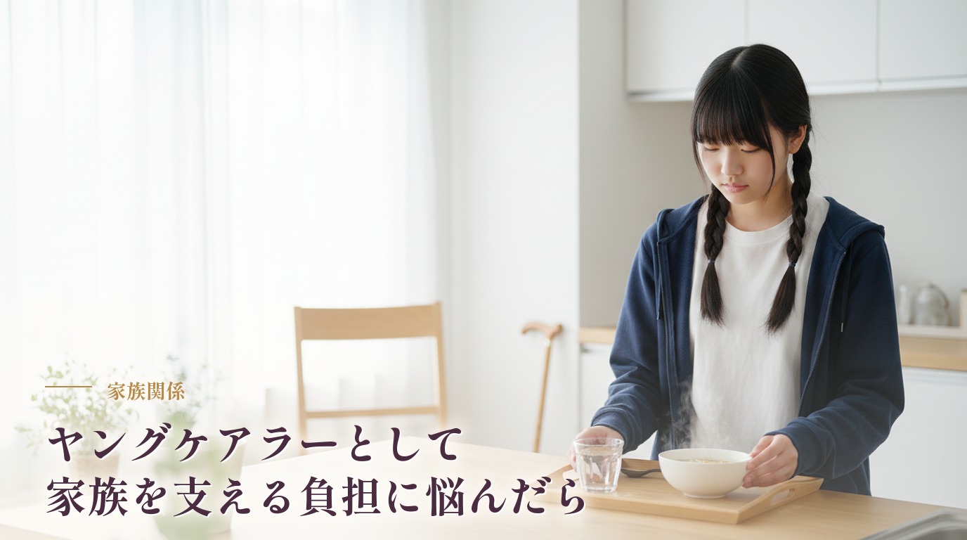 ヤングケアラーとして家族を支える負担に悩んだら